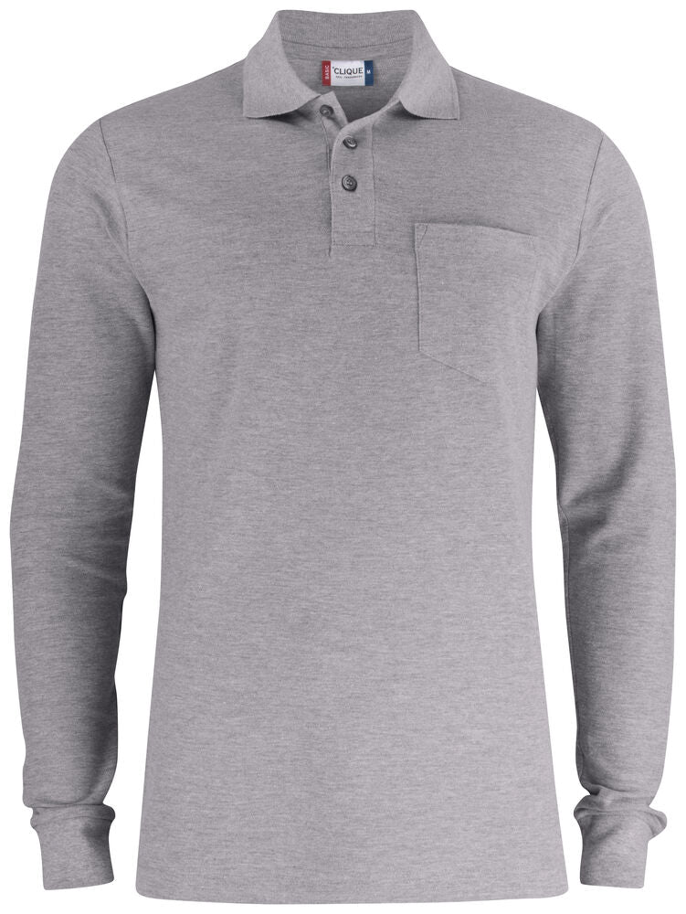 Clique Basic Polo LS Pocket