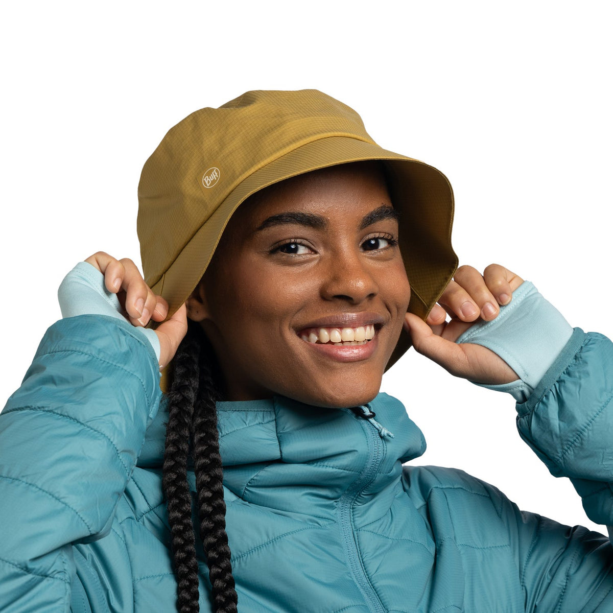 Buff Rain Bucket Hat Solid