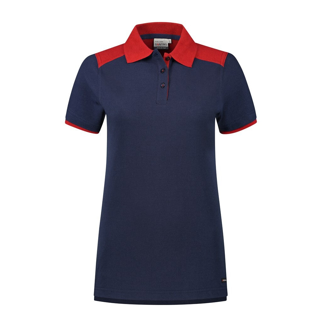 Santino antino Poloshirt Tivoli Ladies - Real Navy / Red - XXL