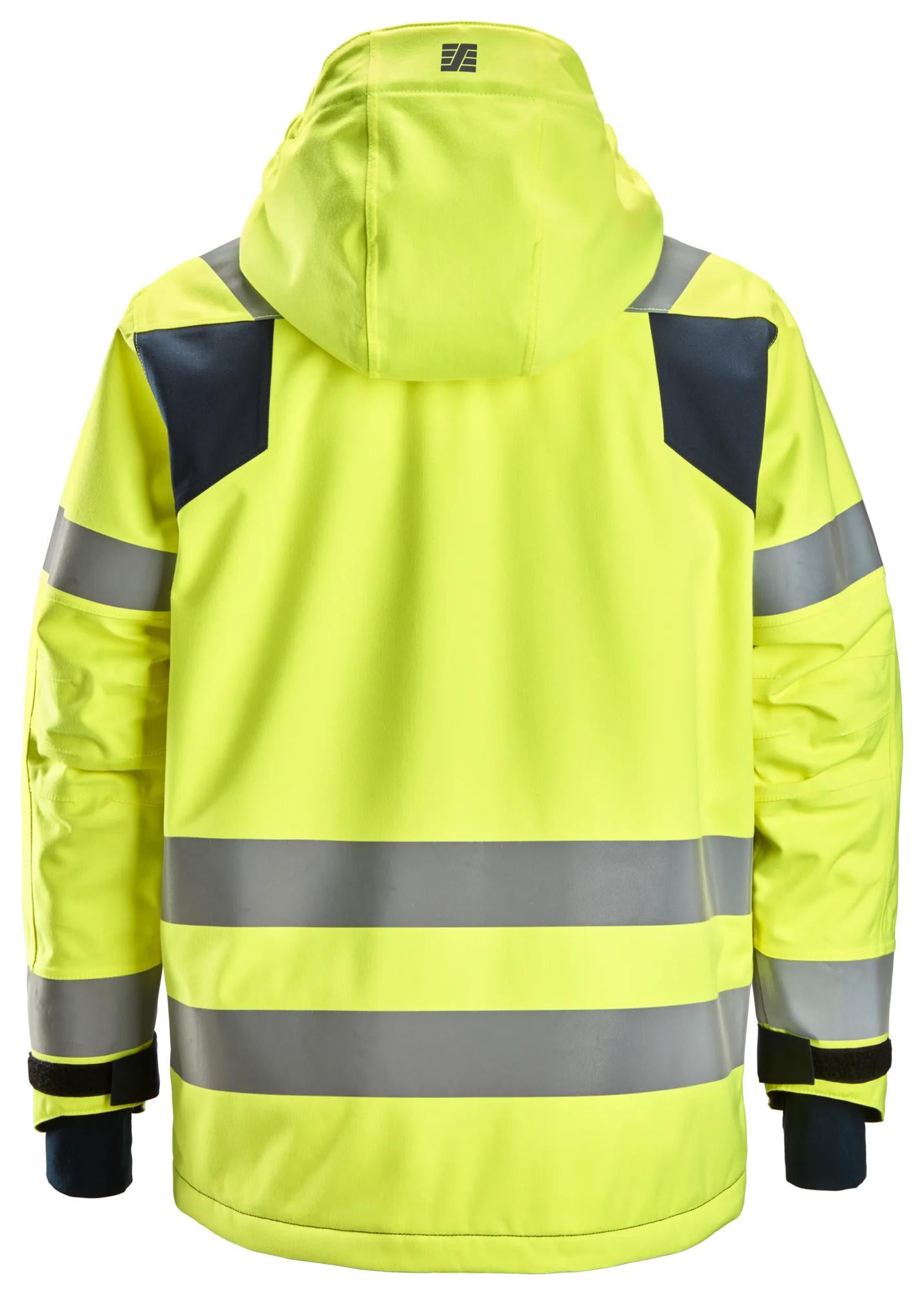 Snickers ProtecWork, Waterproof Insulated Hood Jacket High-Vis Class 3