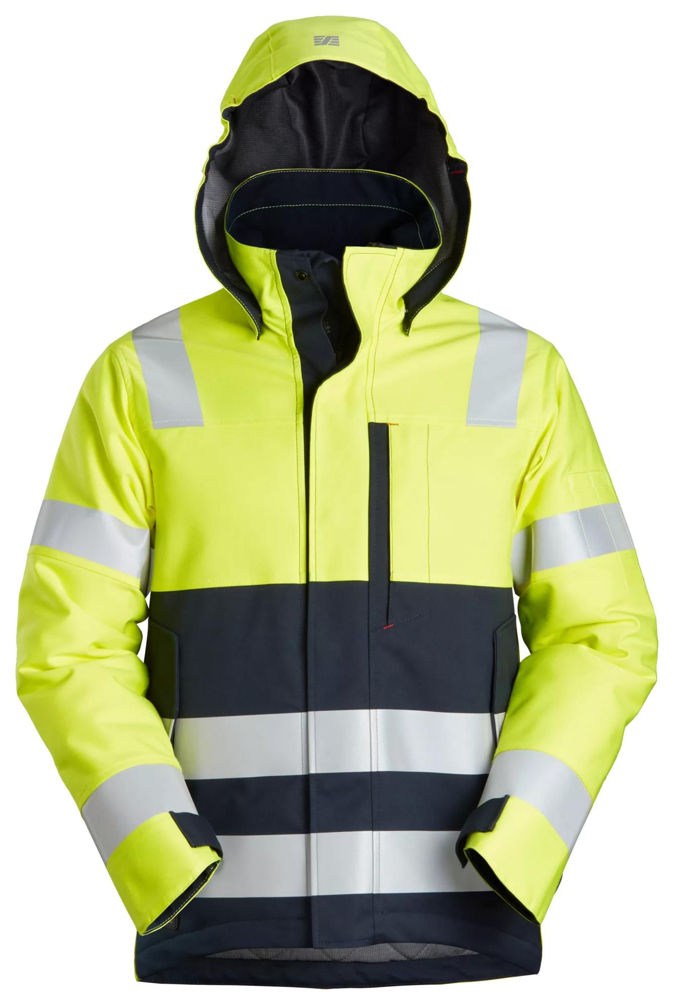 Snickers ProtecWork, Insulated Hood Jacket, High-Vis Class 3