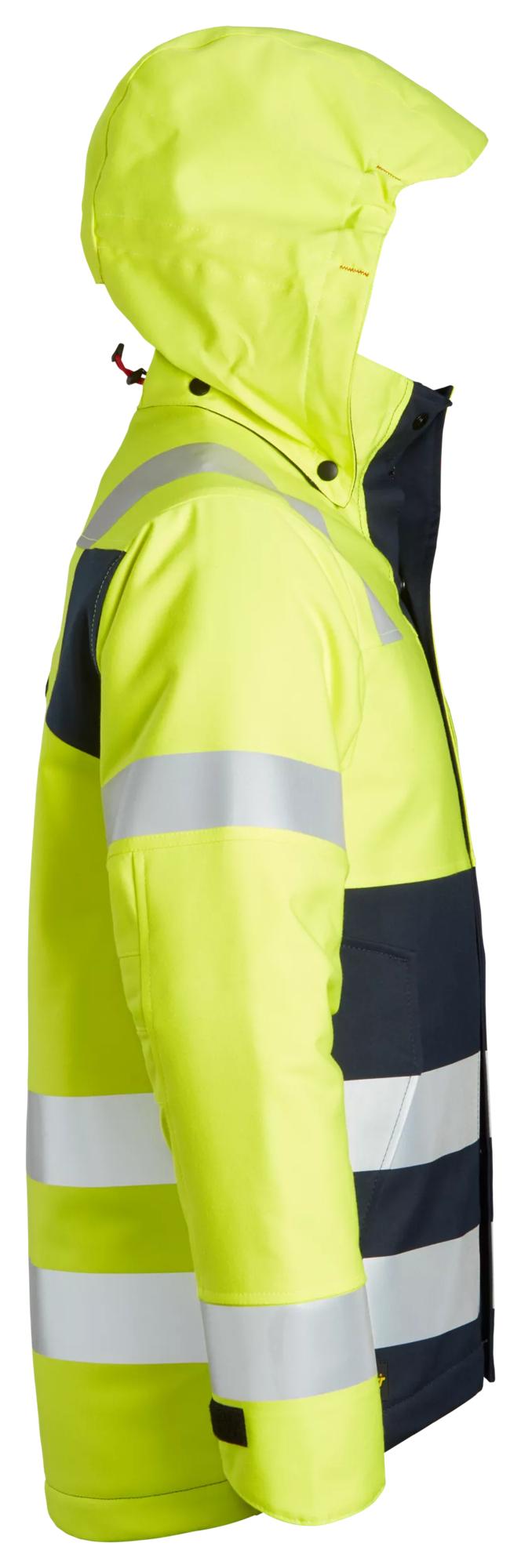 Snickers ProtecWork, Insulated Hood Jacket, High-Vis Class 3
