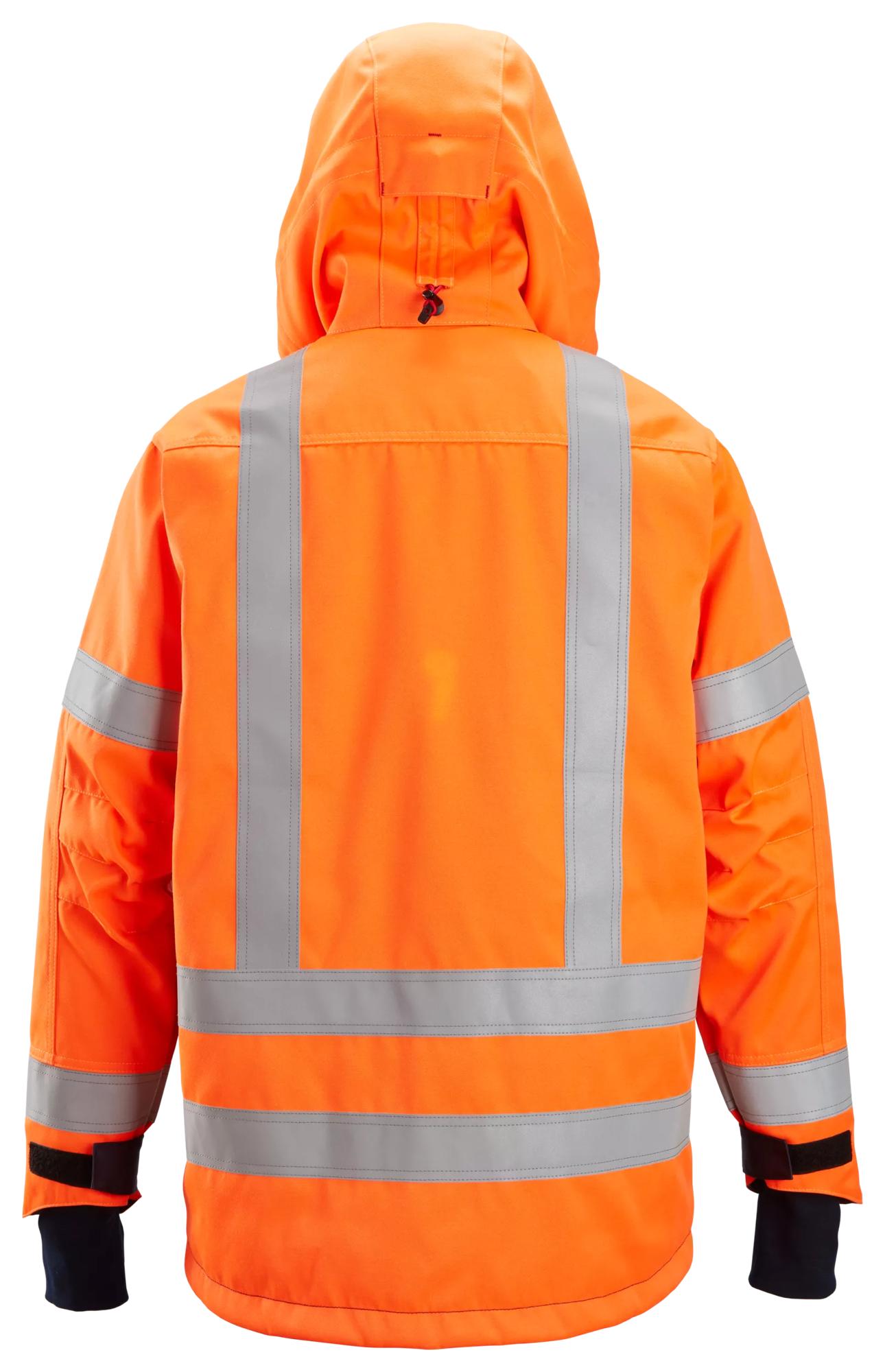 Snickers ProtecWork, Insulated Hood Jacket, High-Vis Class 3