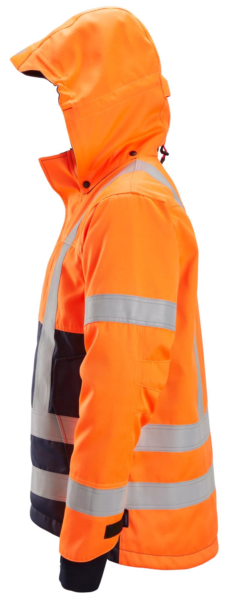Snickers ProtecWork, Insulated Hood Jacket, High-Vis Class 3