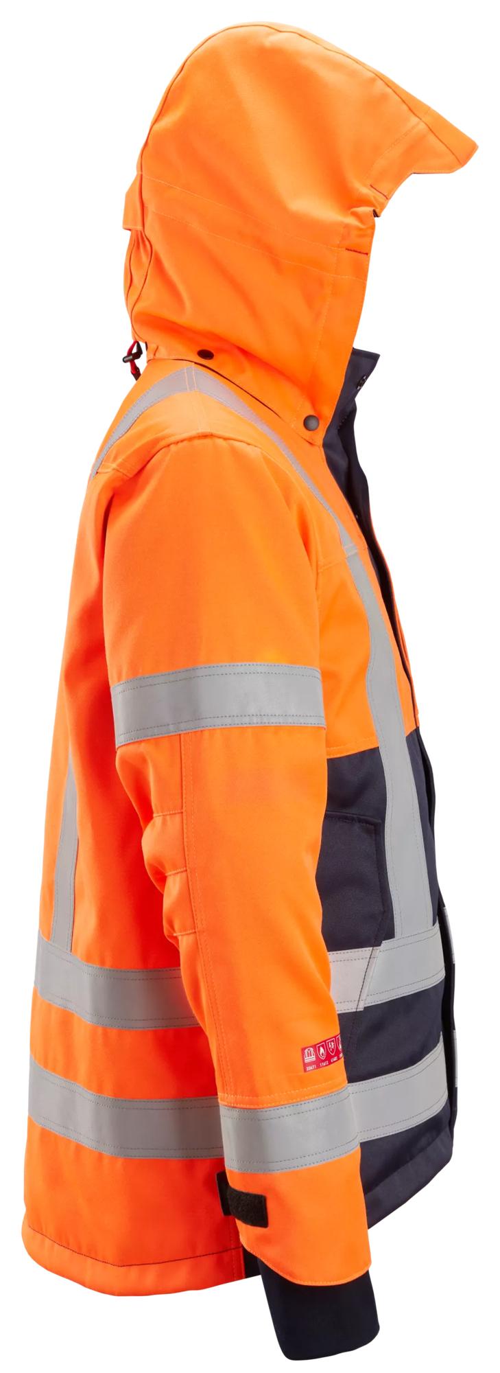 Snickers ProtecWork, Insulated Hood Jacket, High-Vis Class 3