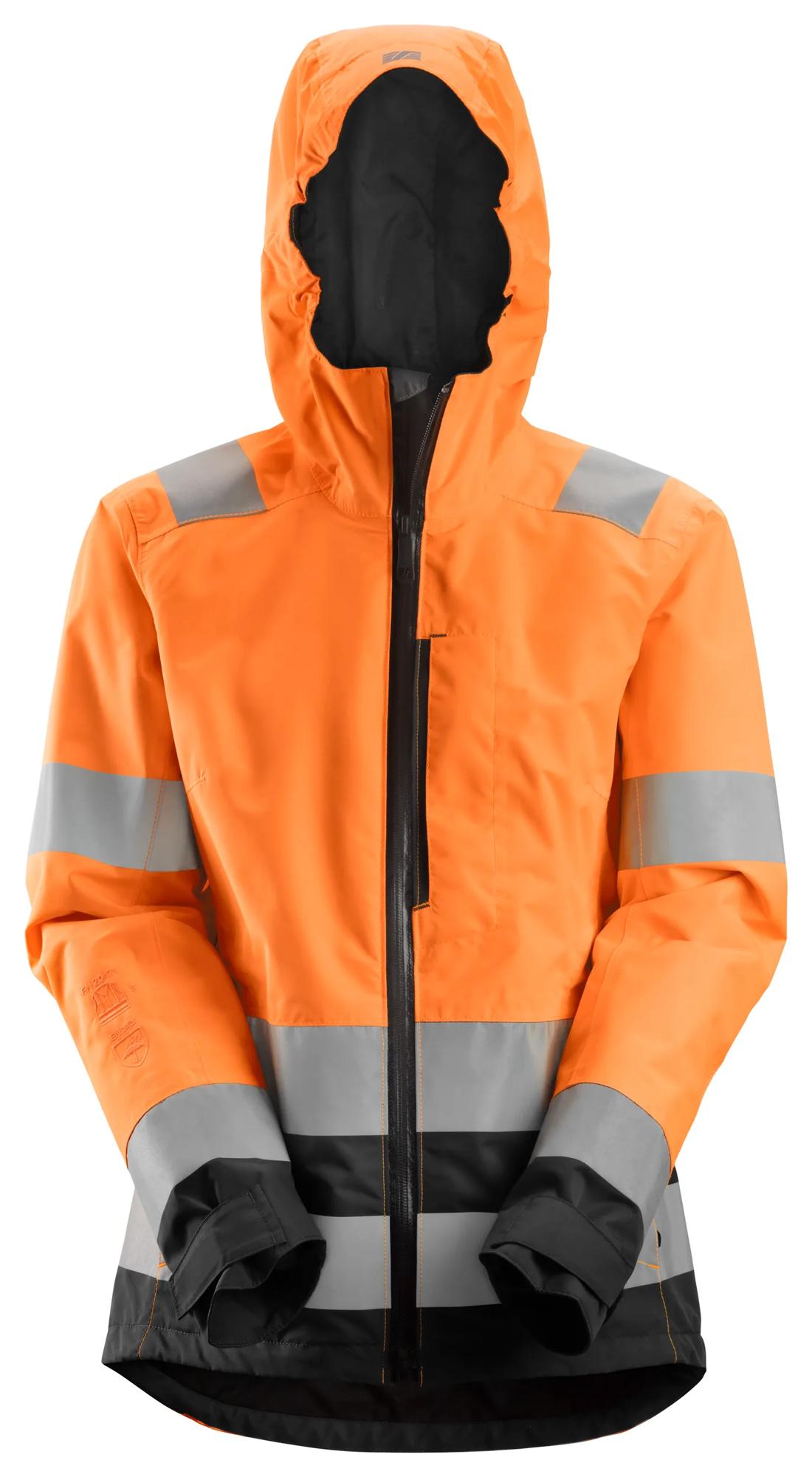 Snickers Women's High-Vis Waterproof Shell Jacket Class 2/3