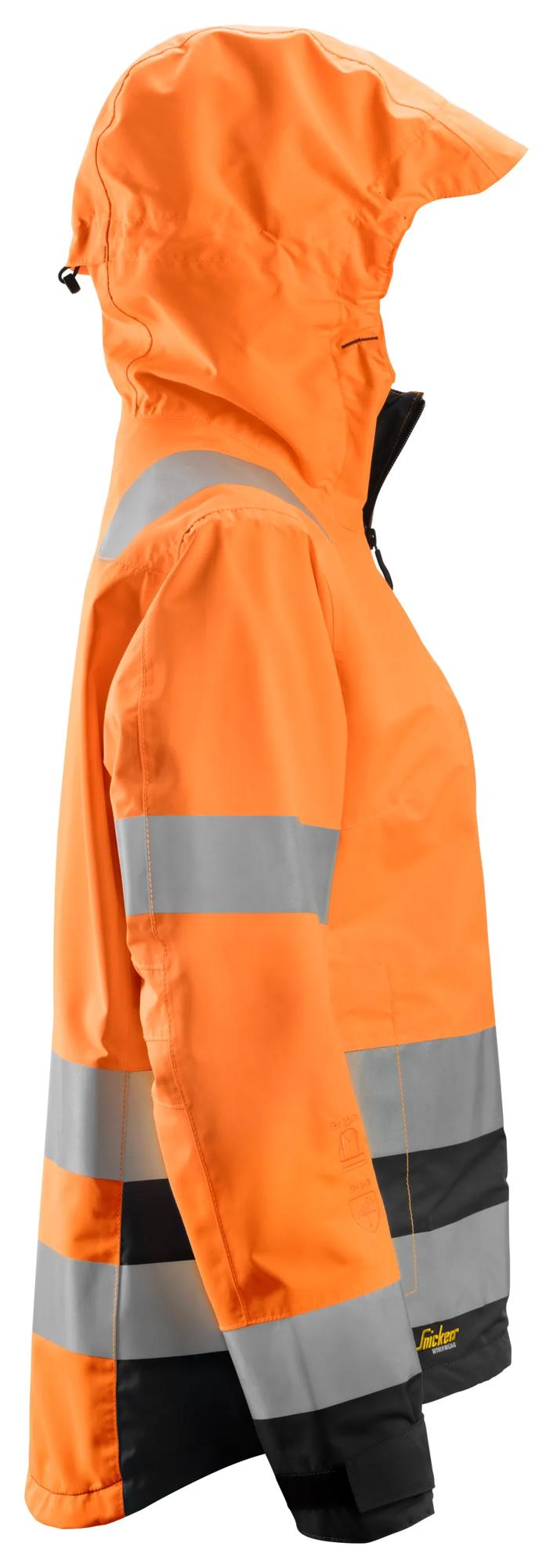 Snickers Women's High-Vis Waterproof Shell Jacket Class 2/3