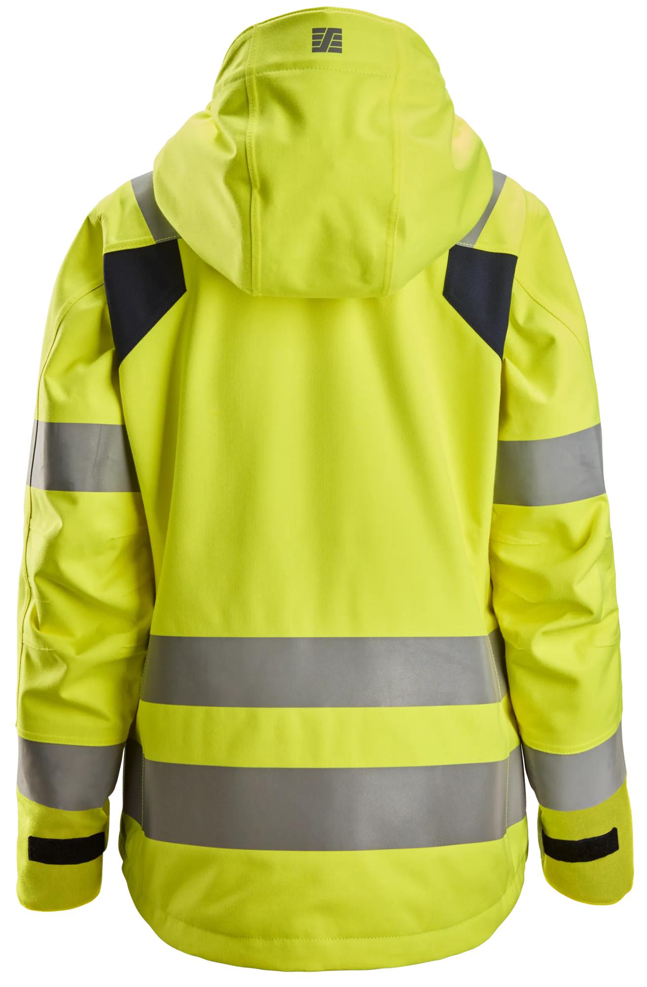 Snickers ProtecWork, Women's Waterproof Shell Jacket, High-Vis Class 3
