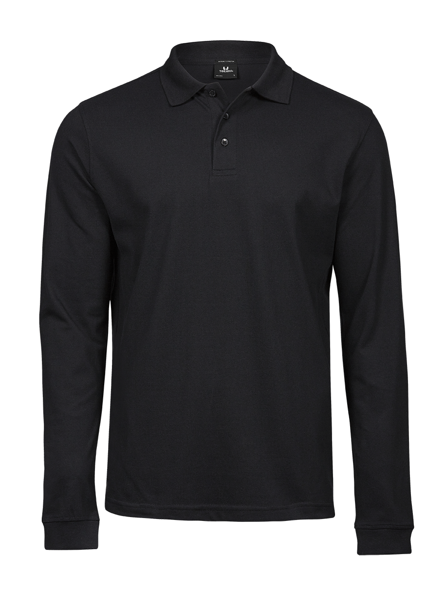 Teejays Luxury Stretch Long Sleeve Polo