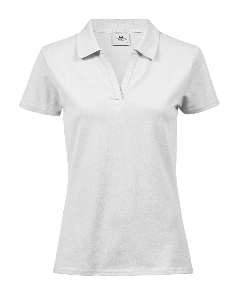 Teejays Women's Luxury Stretch V-Neck Polo