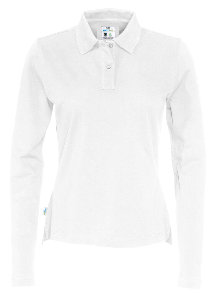 Cottover Polo Pique Long Sleeve Lady