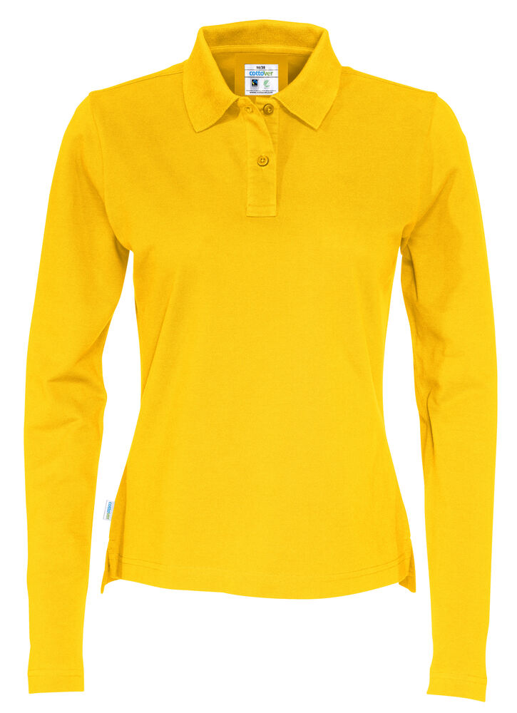 Cottover Polo Pique Long Sleeve Lady