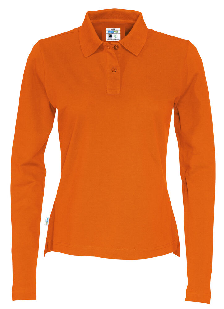 Cottover Polo Pique Long Sleeve Lady