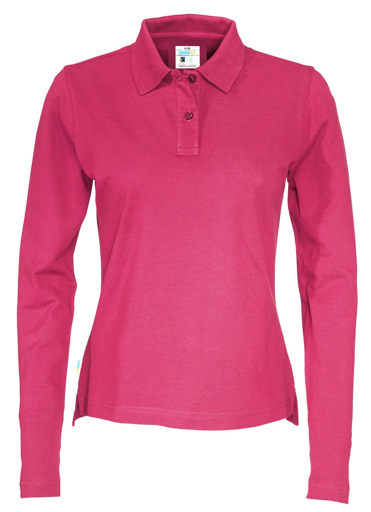 Cottover Polo Pique Long Sleeve Lady