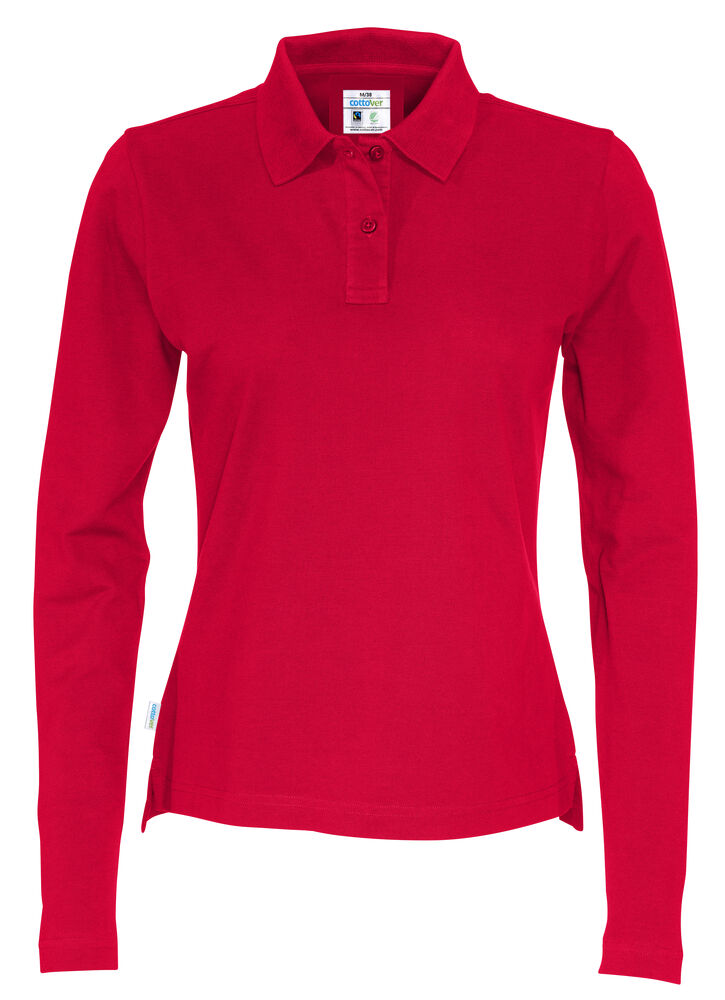 Cottover Polo Pique Long Sleeve Lady