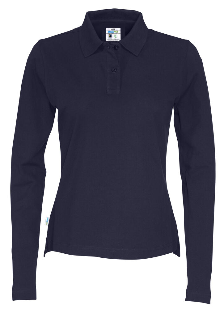 Cottover Polo Pique Long Sleeve Lady