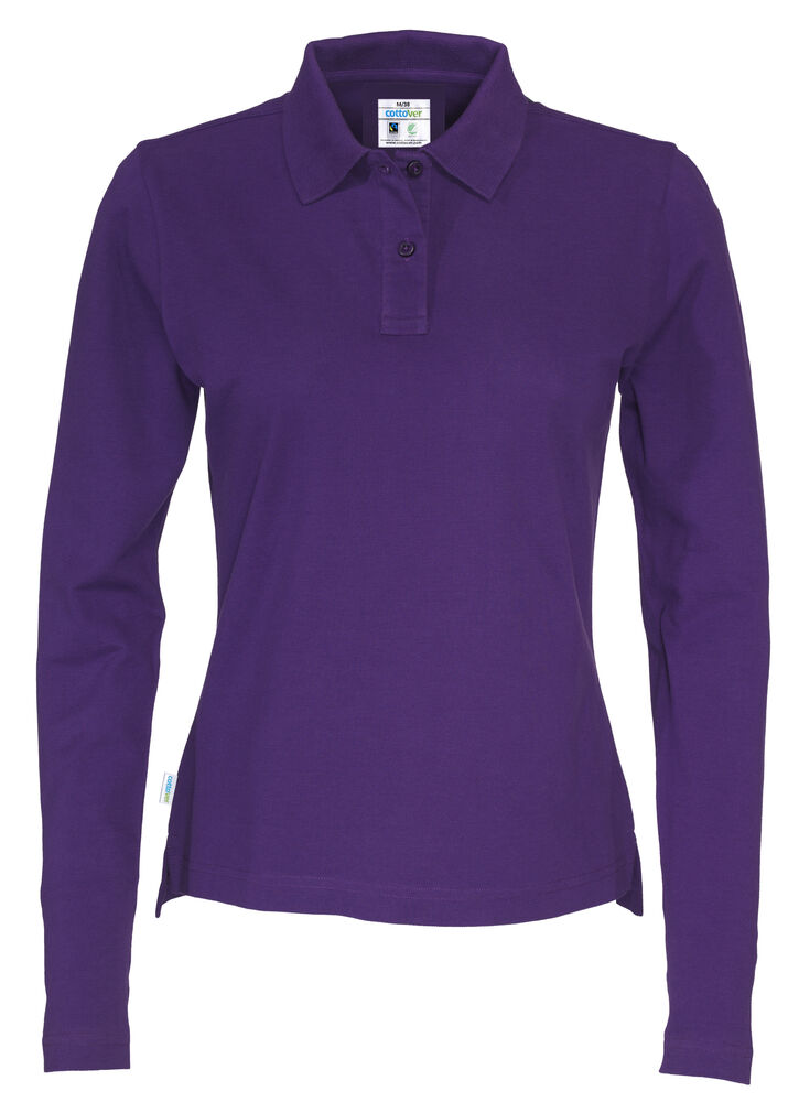 Cottover Polo Pique Long Sleeve Lady