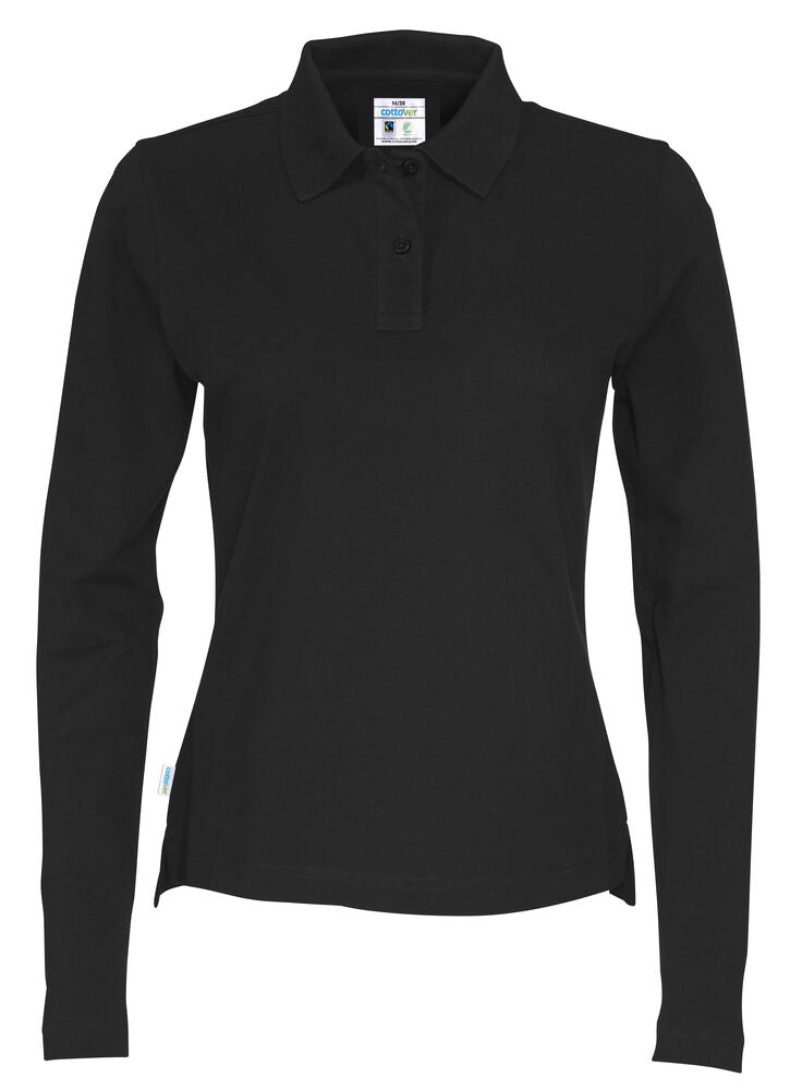 Cottover Polo Pique Long Sleeve Lady