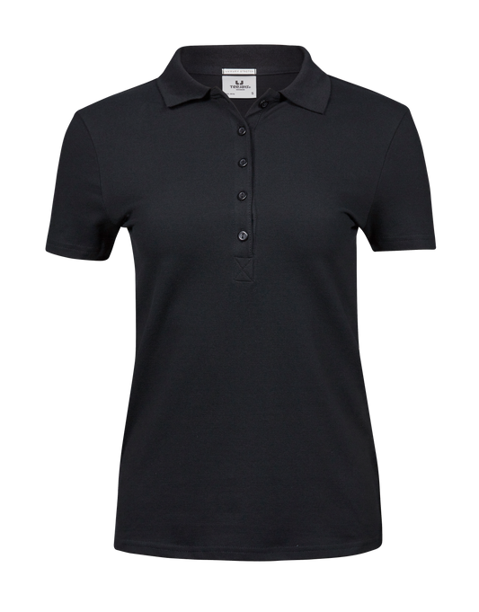 Tee Jays Women's Luxury Stretch Polo - BLACK