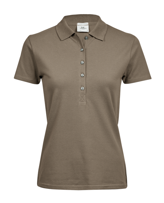 Tee Jays Women's Luxury Stretch Polo - CLAY
