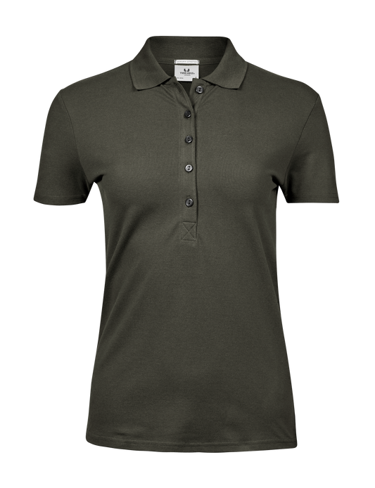 Tee Jays Women's Luxury Stretch Polo - DEEP GREEN
