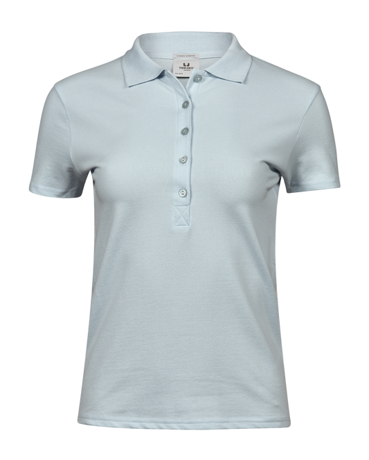Tee Jays Women's Luxury Stretch Polo - ICE BLUE