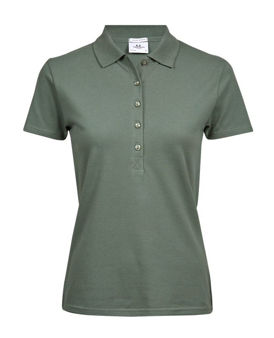 Tee Jays Women's Luxury Stretch Polo - LEAF GREEN