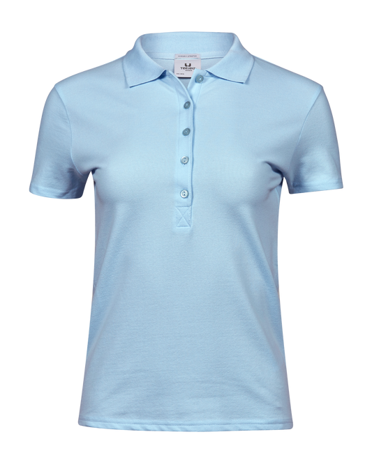 Tee Jays Women's Luxury Stretch Polo - LIGHT BLUE