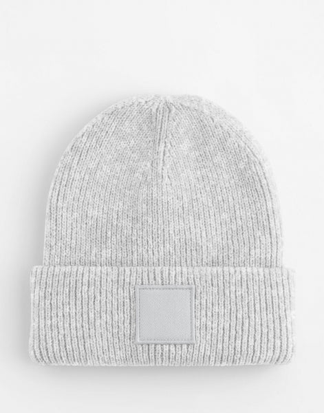 Beechfield Kids Deep Cuffed Tonal Patch Beanie