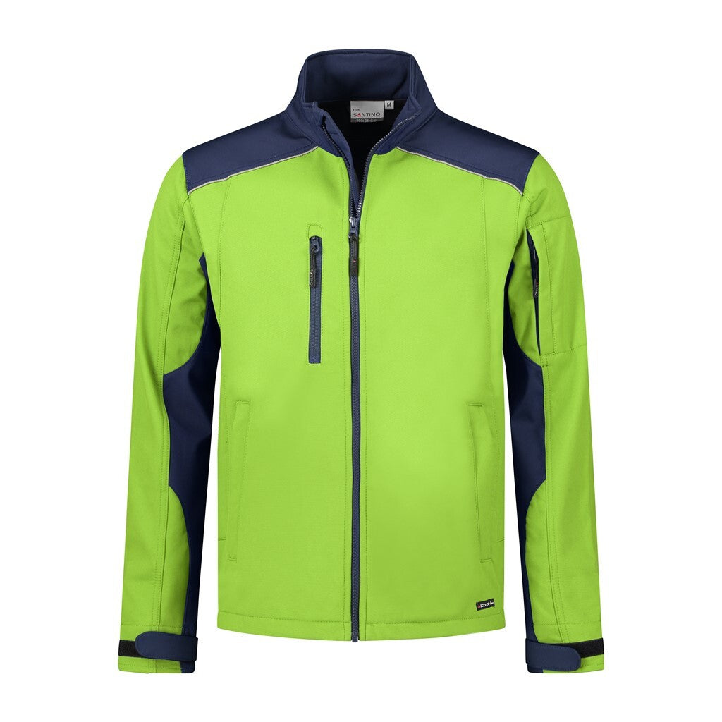 Santino antino Softshell Jacket Tour - Lime / Real Navy - XXL