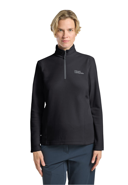 Jack Wolfskin Women' Taunus Half Zip - Black - S
