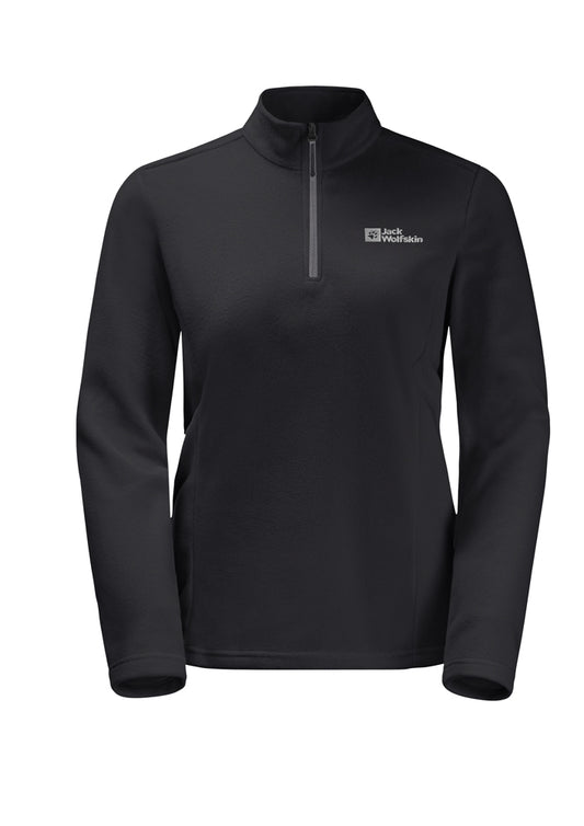 Jack Wolfskin Women's Taunus Half Zip - Black - XS