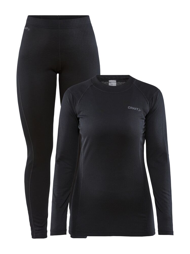 Craft Core warm baselayer set wmn black