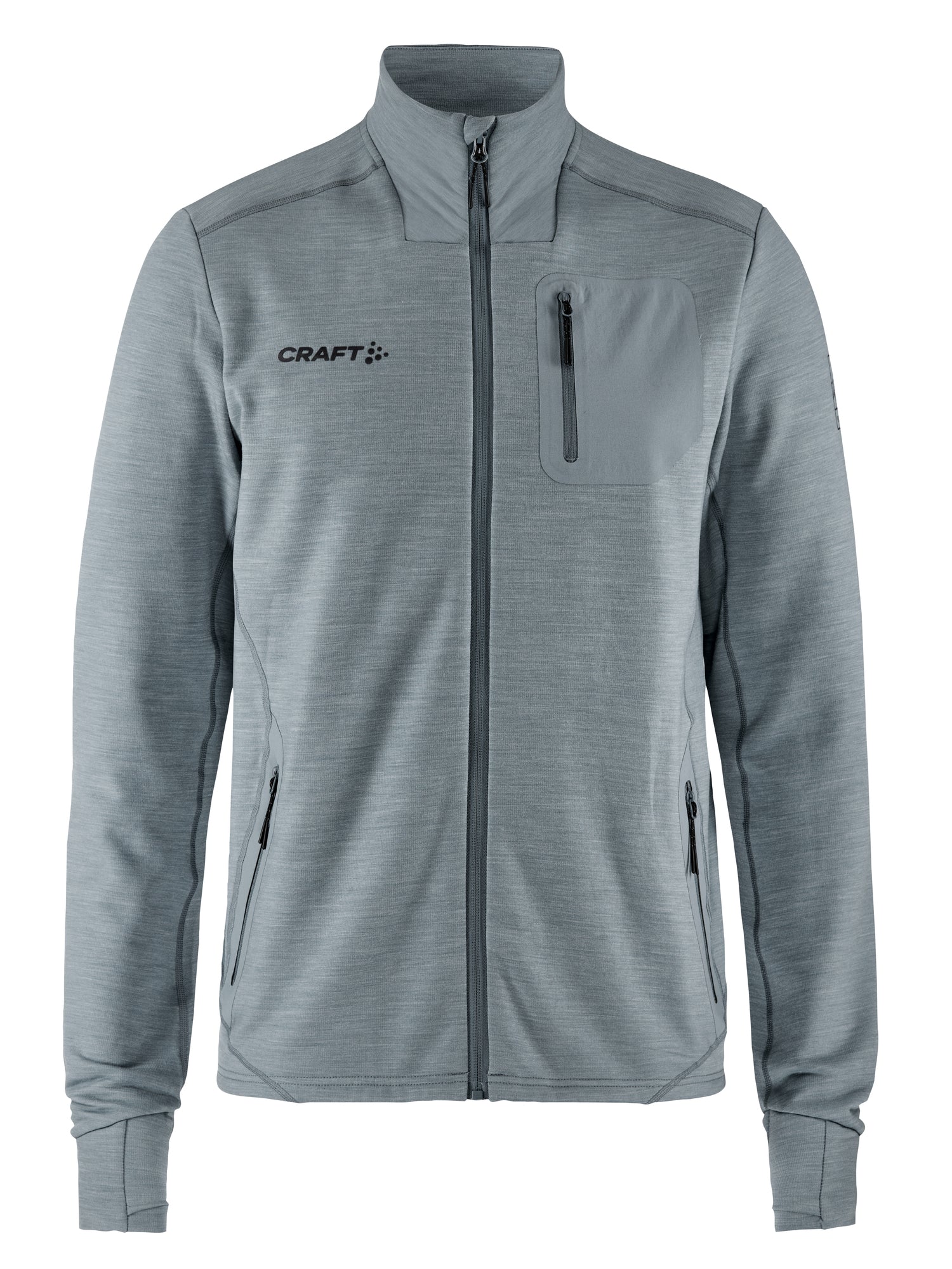 Craft Pro explore wool midlayer men flow melange