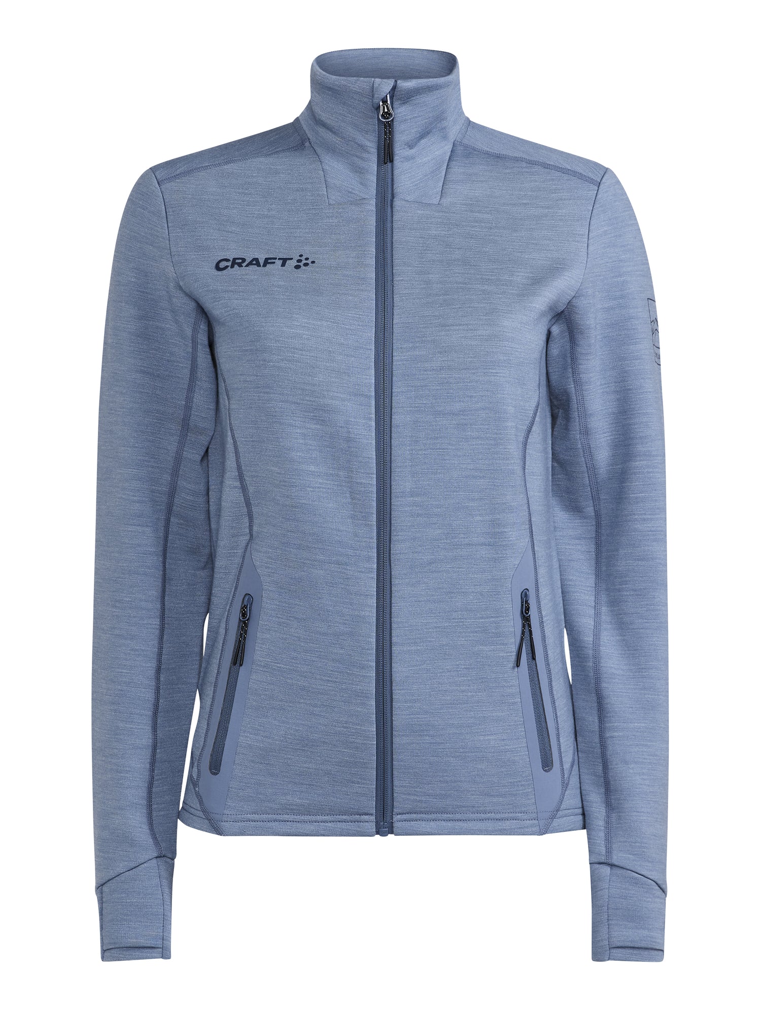 Craft Pro explore wool midlayer wmn flow melange