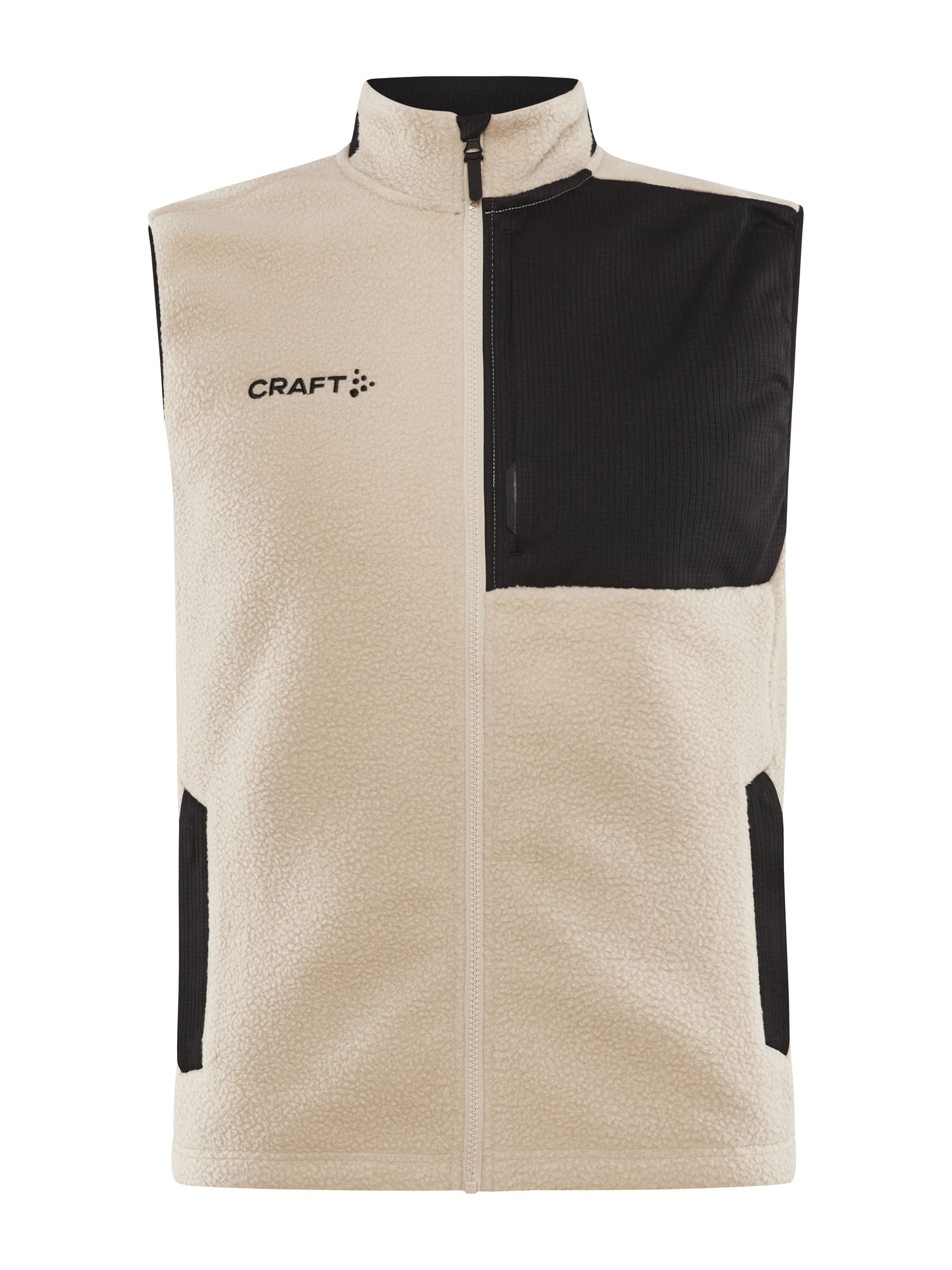 Craft ADV Explore pile fleece vest men ecru/black