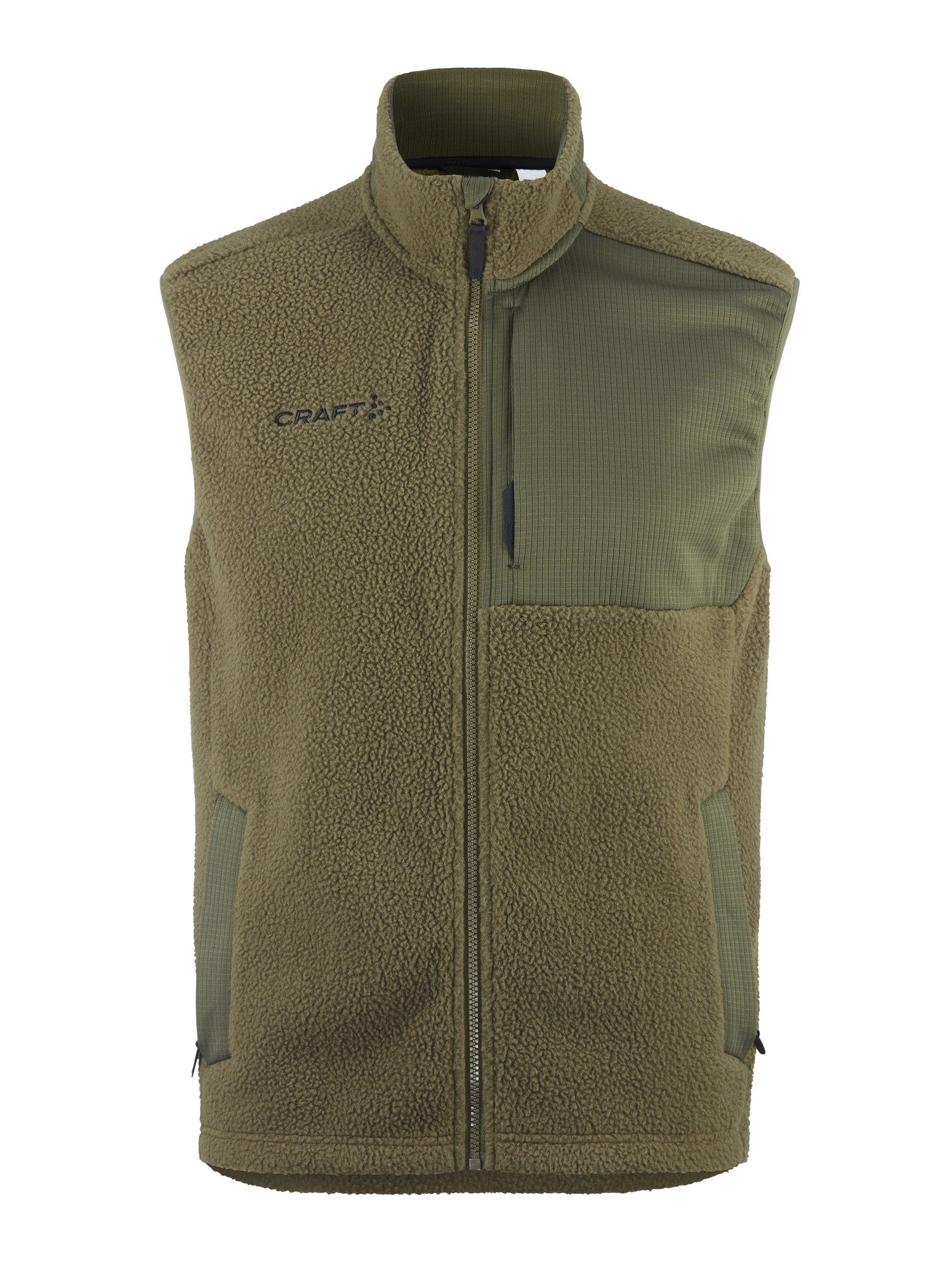 Craft ADV Explore pile fleece vest men ecru/black