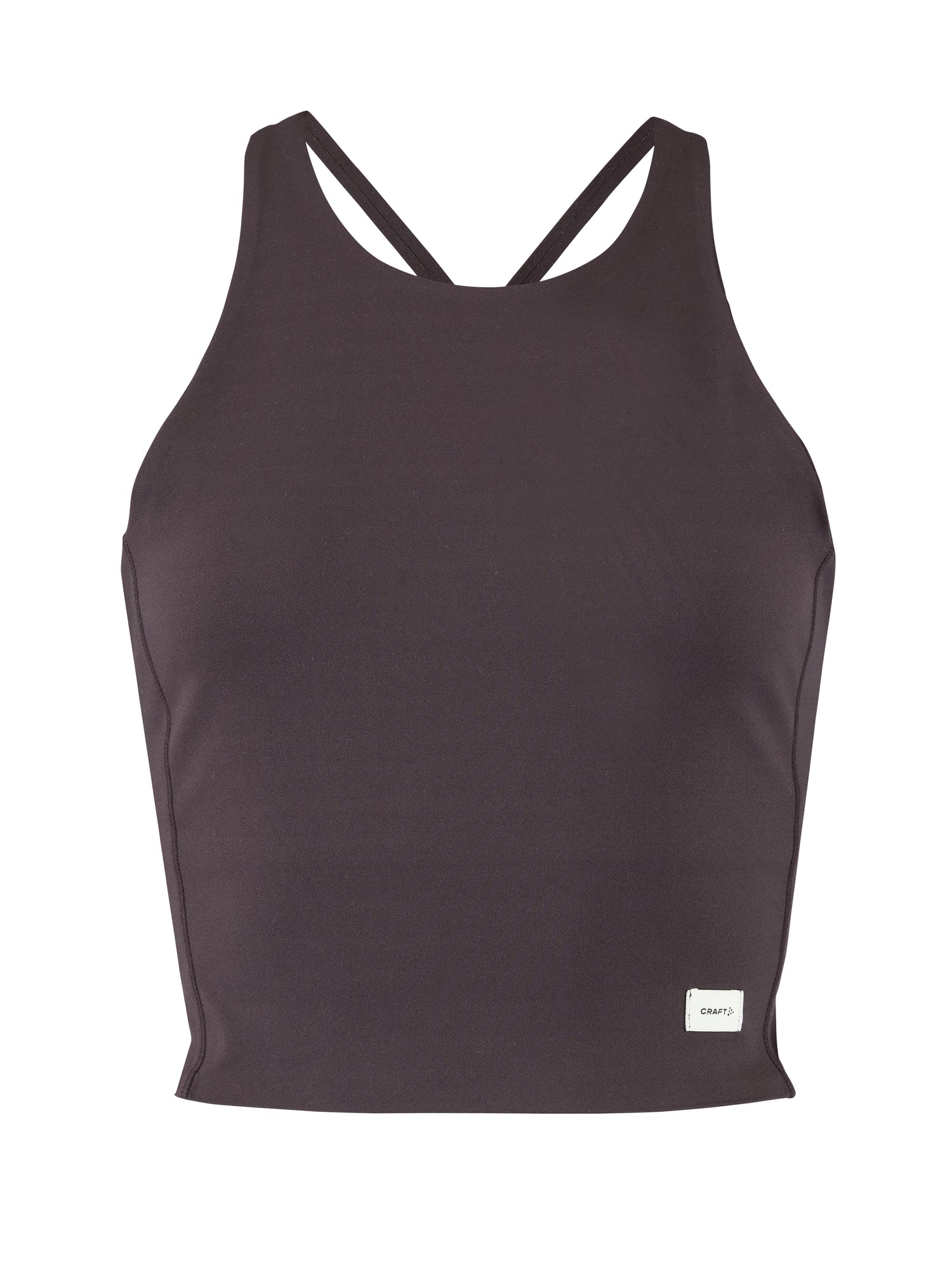 Craft Collective cropped singlet wmn dk plum