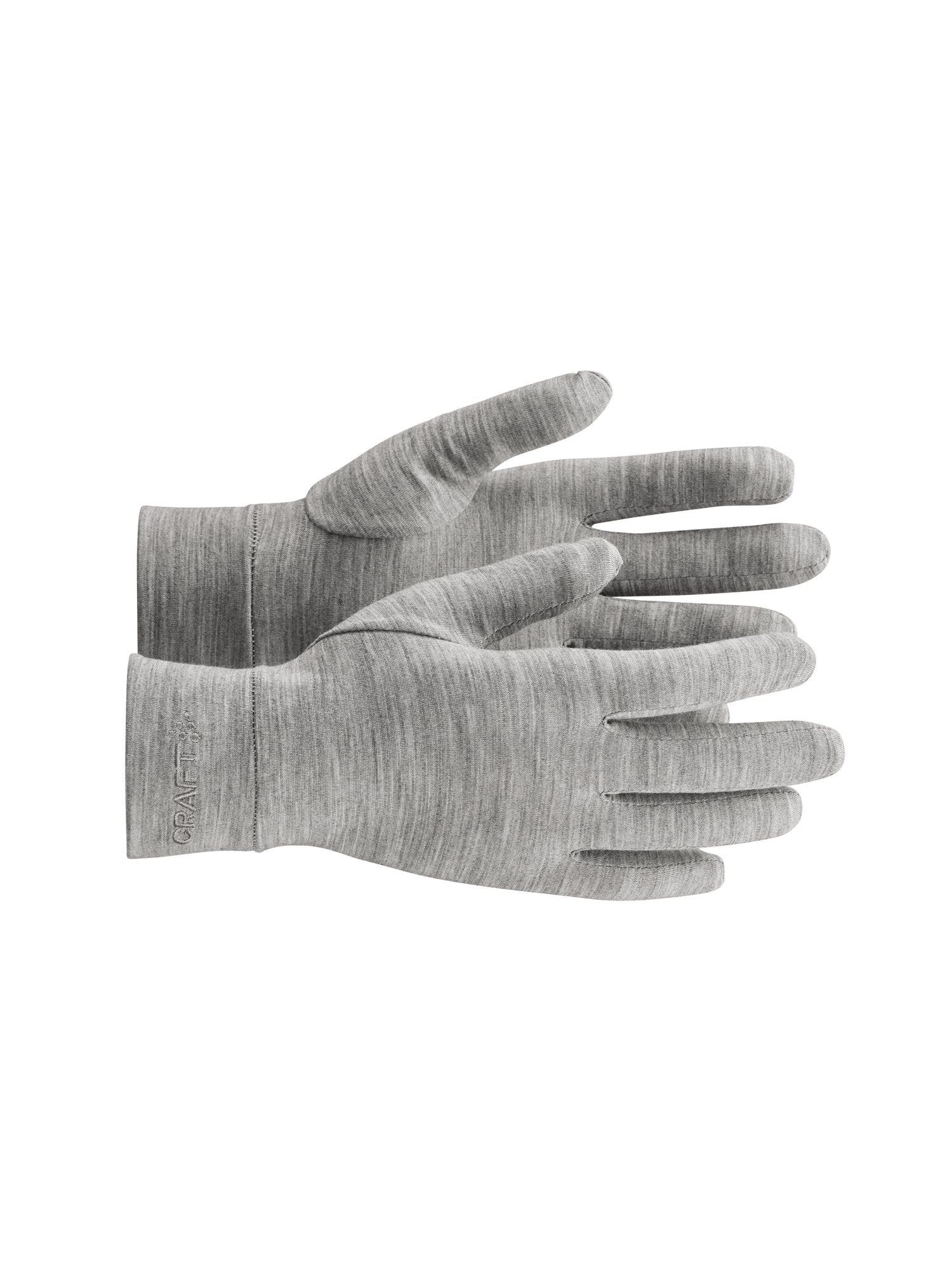 Craft Essence wool light glove grey melange
