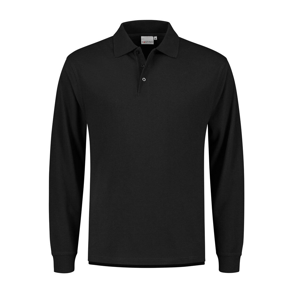 Santino antino Poloshirt Matt - Black - XXL