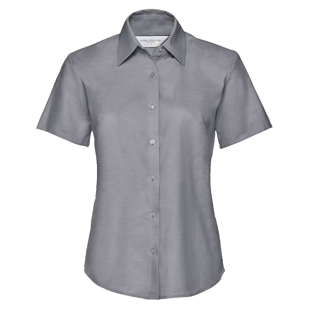 Women Russell Short Sleeve Classic Oxford Shirt
