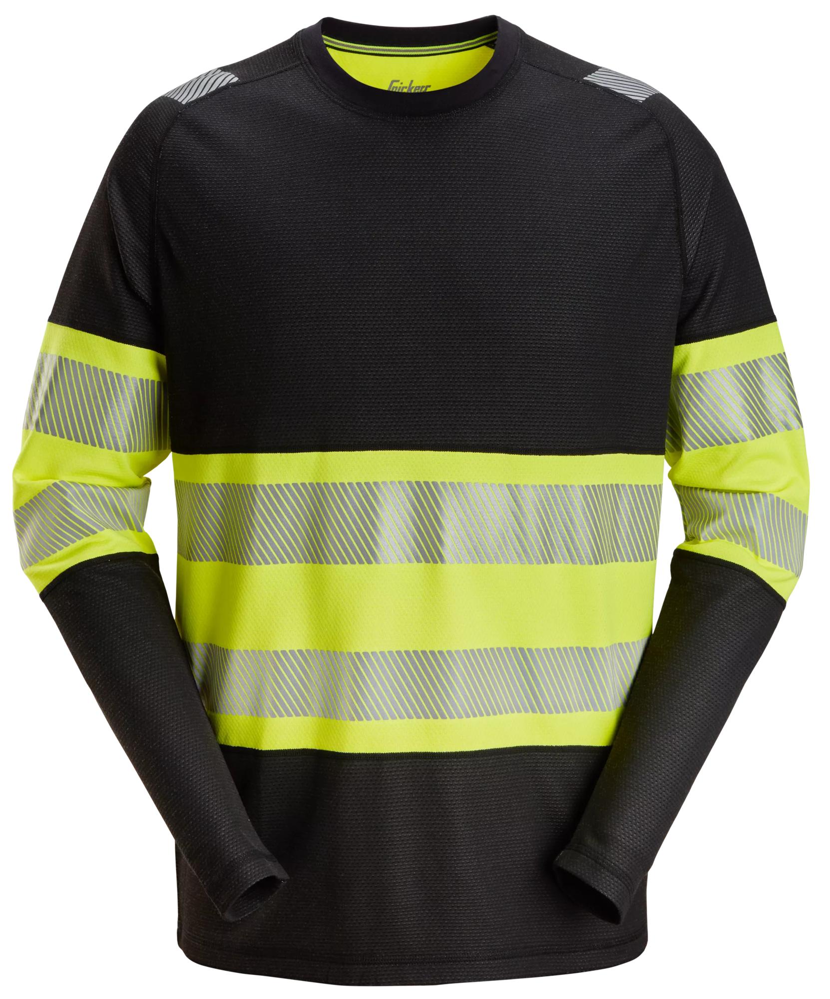 Snickers High-Vis Class 1 Long-Sleeve T-shirt