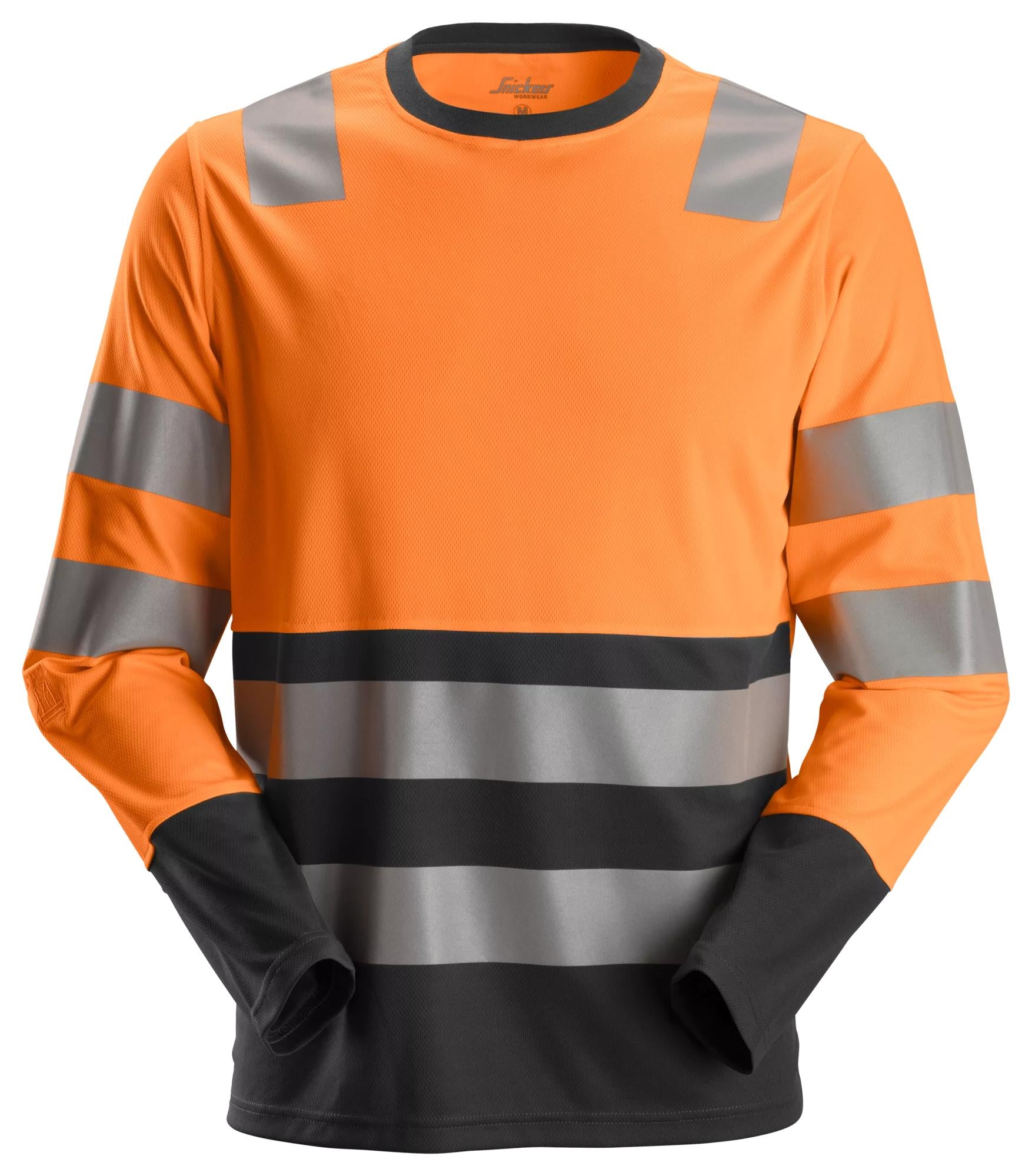 Snickers High-Vis Long Sleeve T-Shirt Class 2