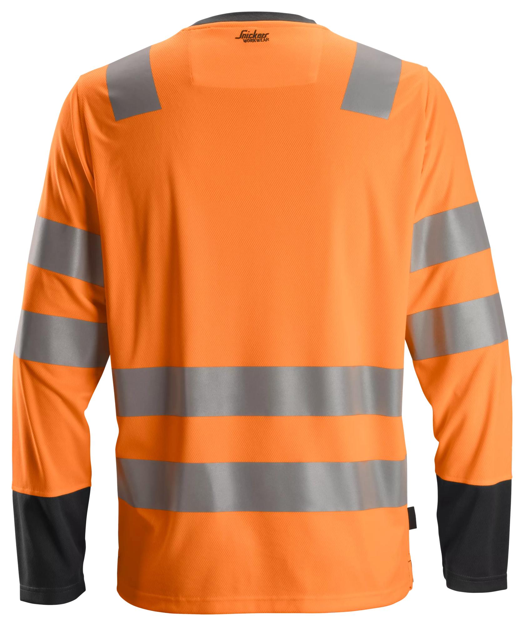 Snickers High-Vis Long Sleeve T-Shirt Class 2