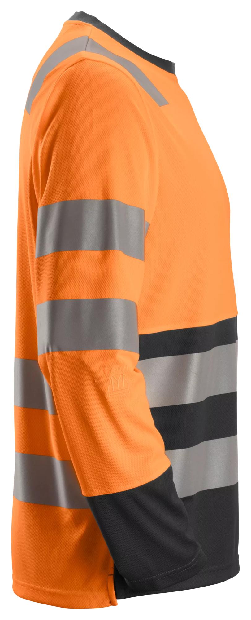 Snickers High-Vis Long Sleeve T-Shirt Class 2