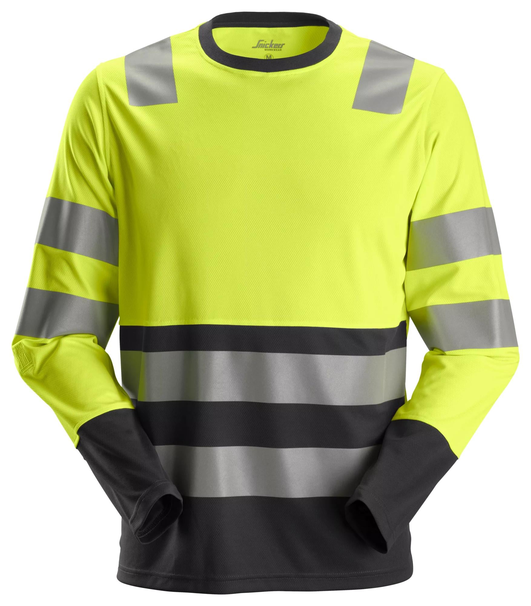 Snickers High-Vis Long Sleeve T-Shirt Class 2