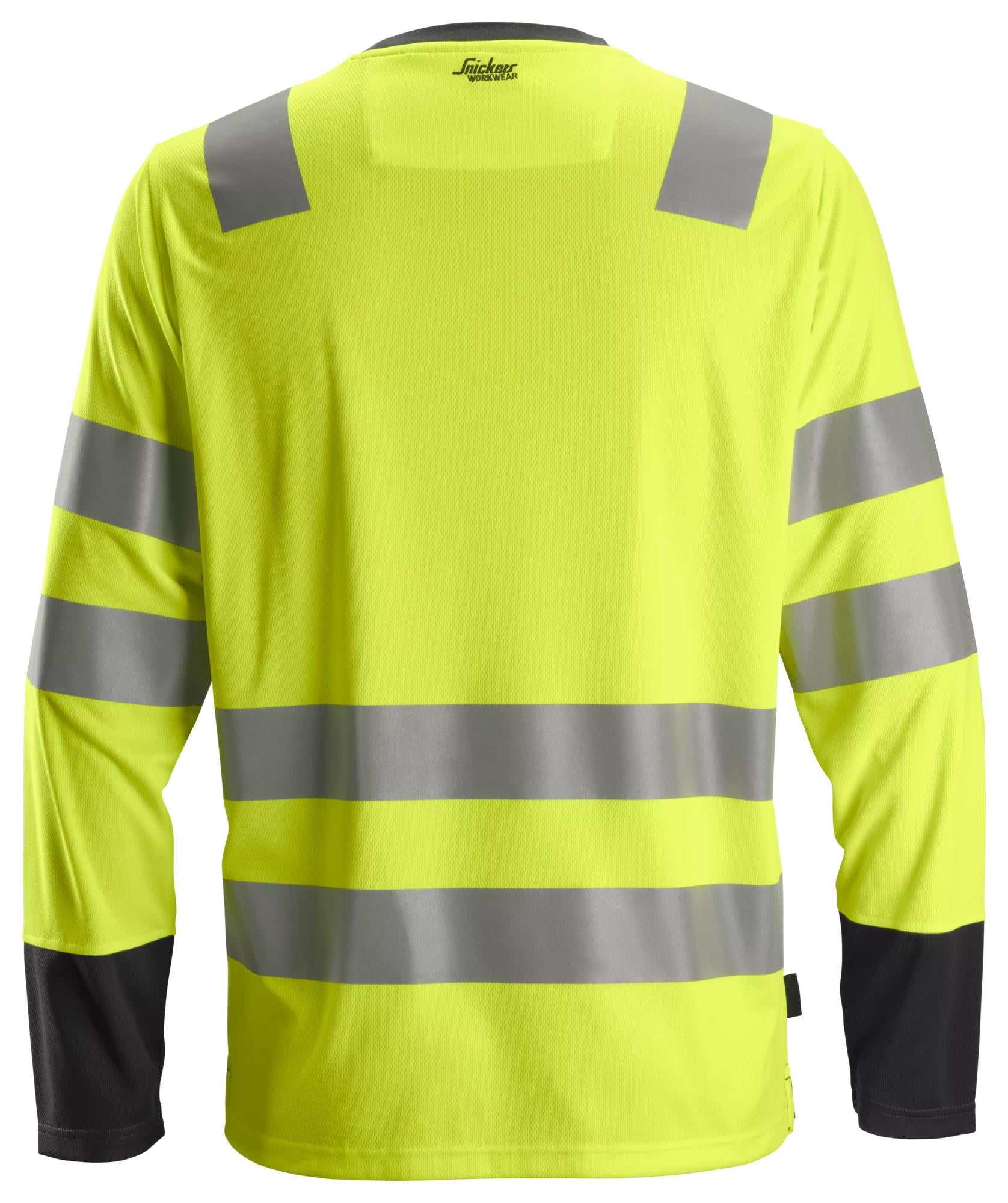 Snickers High-Vis Long Sleeve T-Shirt Class 2