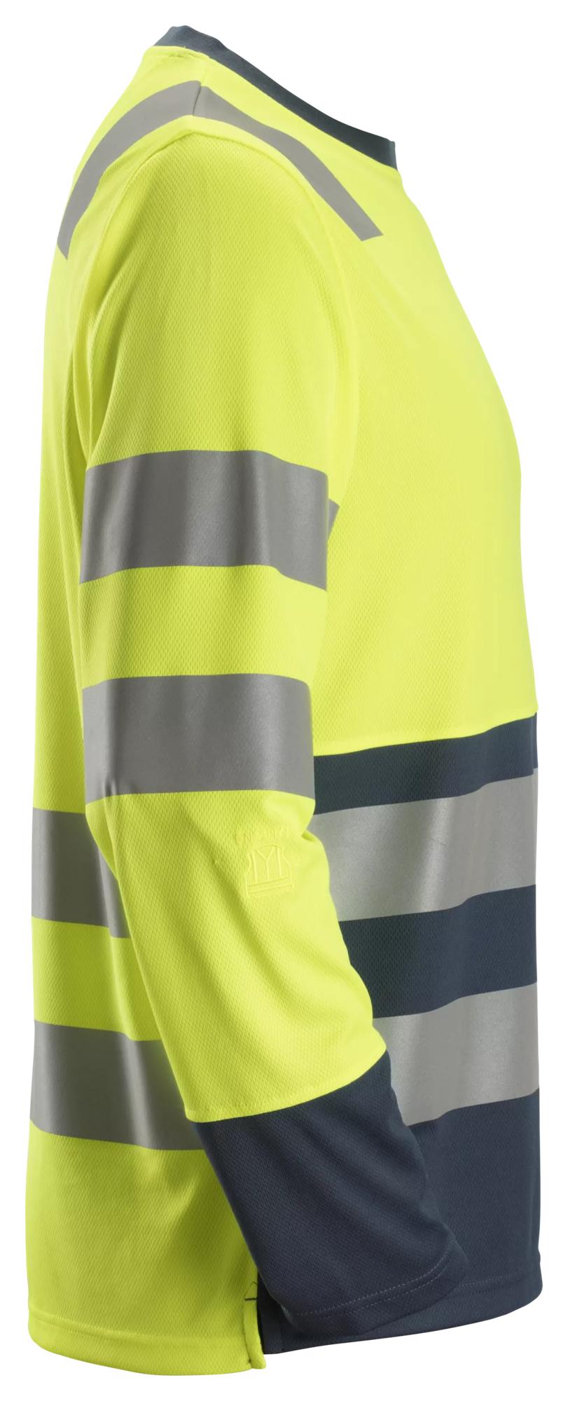 Snickers High-Vis Long Sleeve T-Shirt Class 2