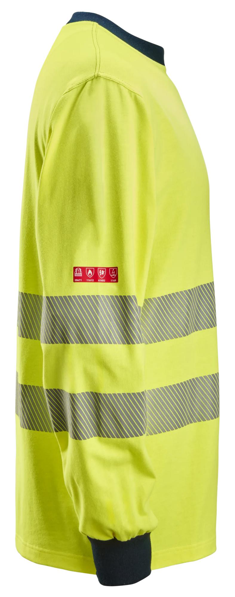 Snickers ProtecWork, Long Sleeve T-Shirt, High-Vis Class 3