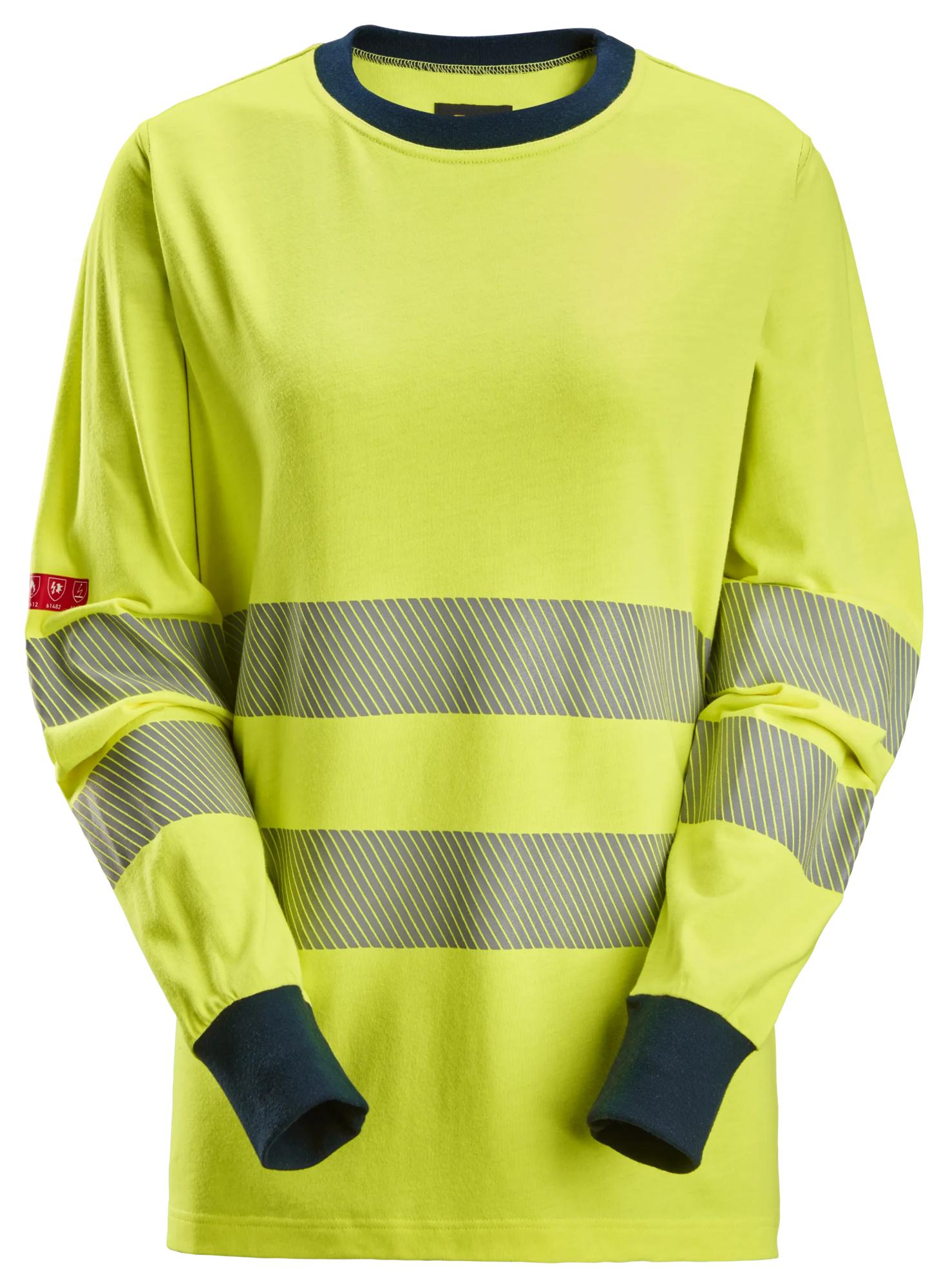 Snickers ProtecWork, Women's Long Sleeve T-shirt, High-Vis Class 3/2